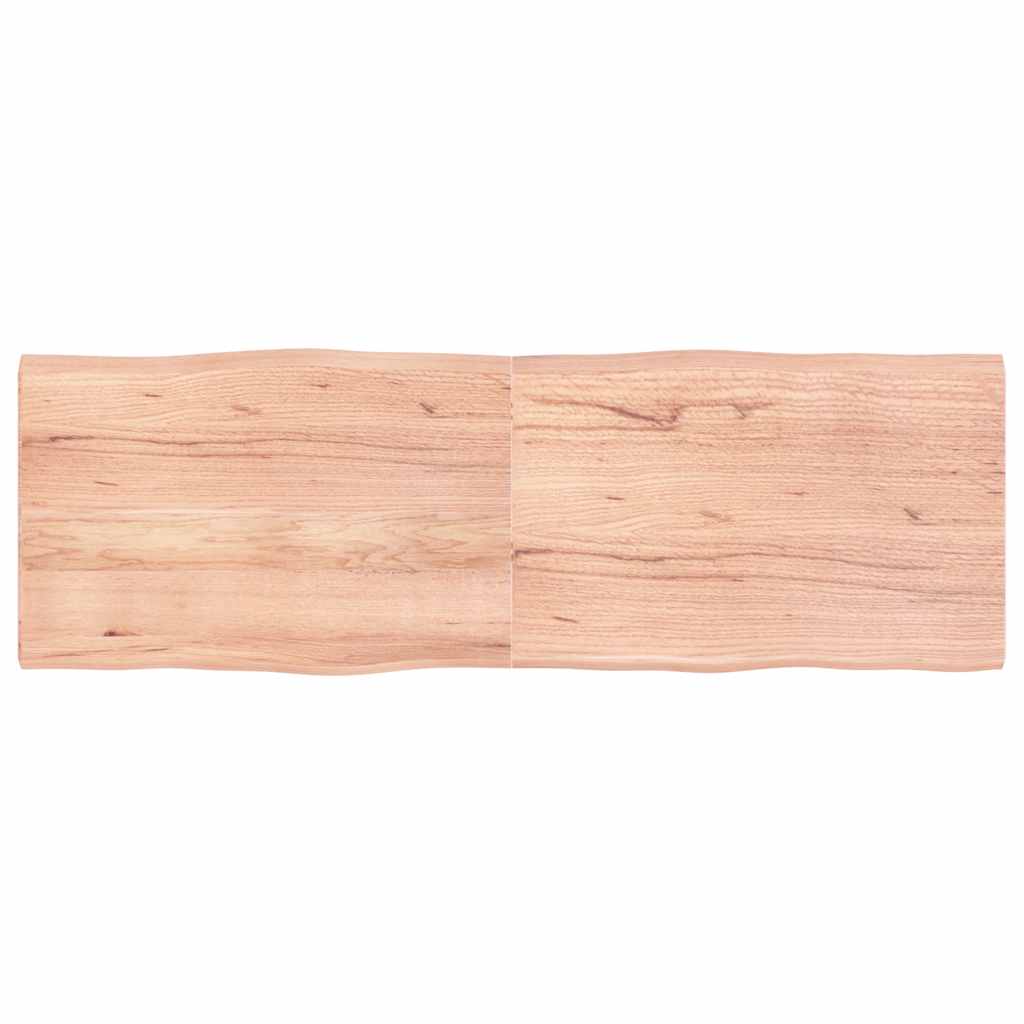 Επιφ Τραπεζιού Αν Καφέ 180x60x(2-4)εκ.Ακατέργ. Μασίφ Ξύλο Δρυός