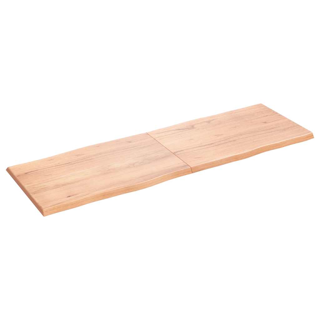 Επιφ Τραπεζιού Αν Καφέ 180x60x(2-4)εκ.Ακατέργ. Μασίφ Ξύλο Δρυός