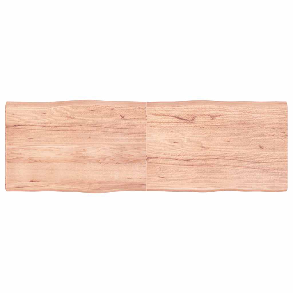 Επιφ Τραπεζιού Αν Καφέ 180x60x(2-6)εκ.Ακατέργ. Μασίφ Ξύλο Δρυός