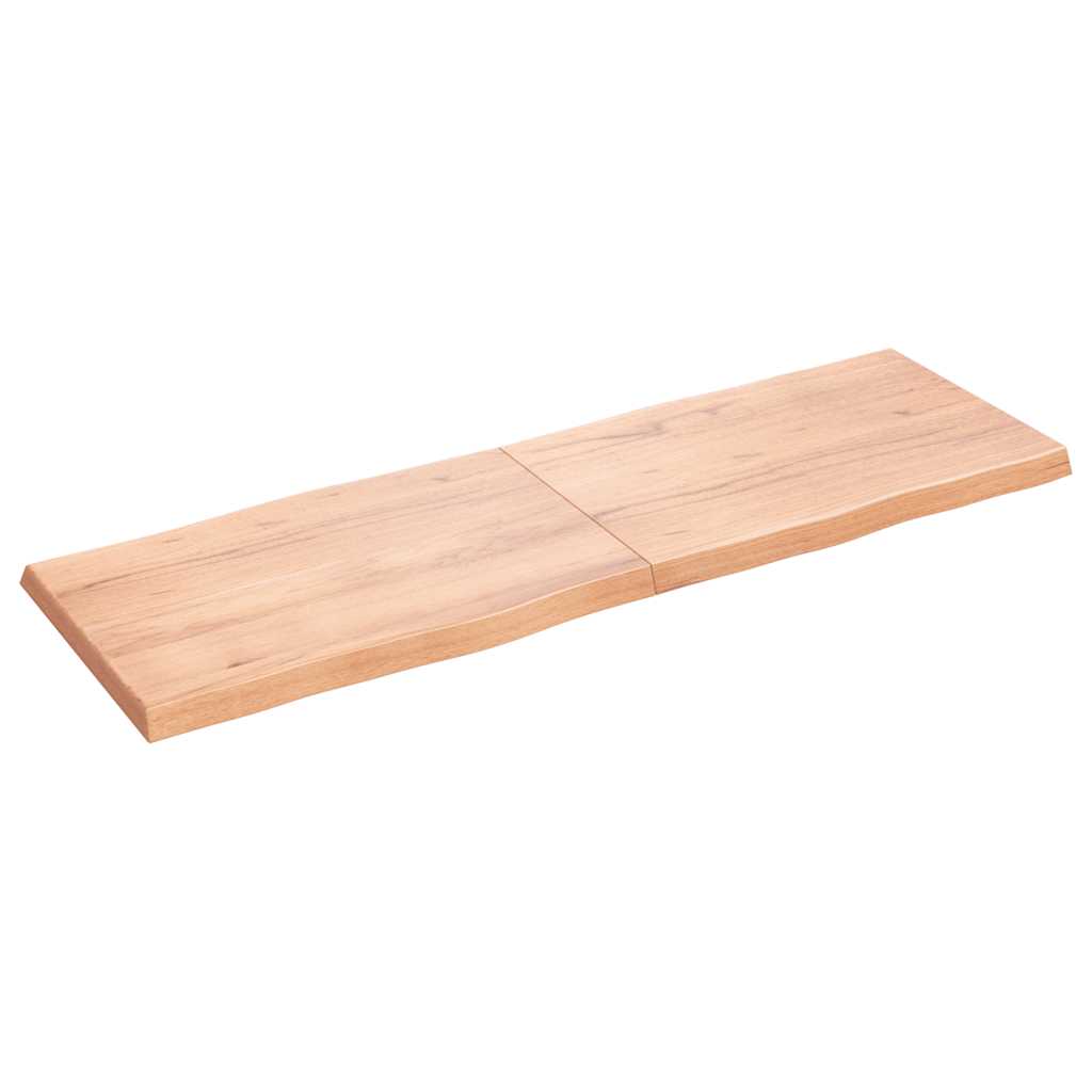 Επιφ Τραπεζιού Αν Καφέ 180x60x(2-6)εκ.Ακατέργ. Μασίφ Ξύλο Δρυός