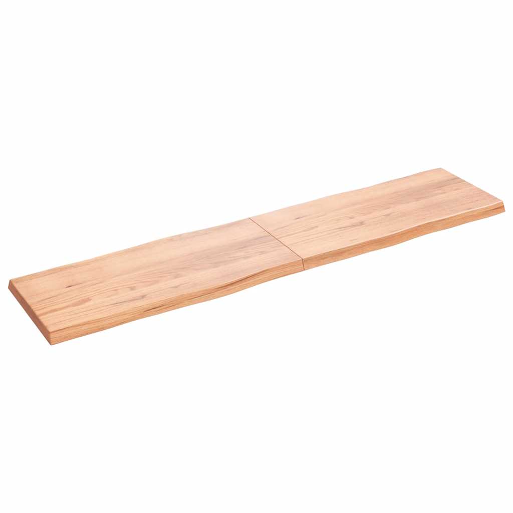 Επιφ Τραπεζιού Αν Καφέ 220x50x(2-6)εκ.Ακατέργ. Μασίφ Ξύλο Δρυός