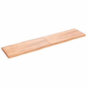 Επιφ Τραπεζιού Αν Καφέ 220x50x(2-6)εκ.Ακατέργ. Μασίφ Ξύλο Δρυός