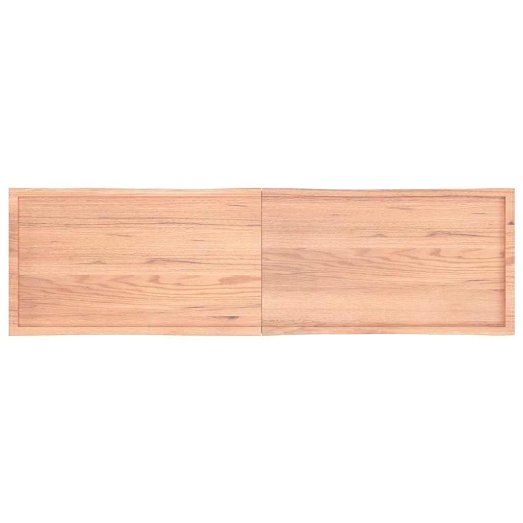 Επιφ Τραπεζιού Αν Καφέ 220x60x(2-6)εκ.Ακατέργ. Μασίφ Ξύλο Δρυός
