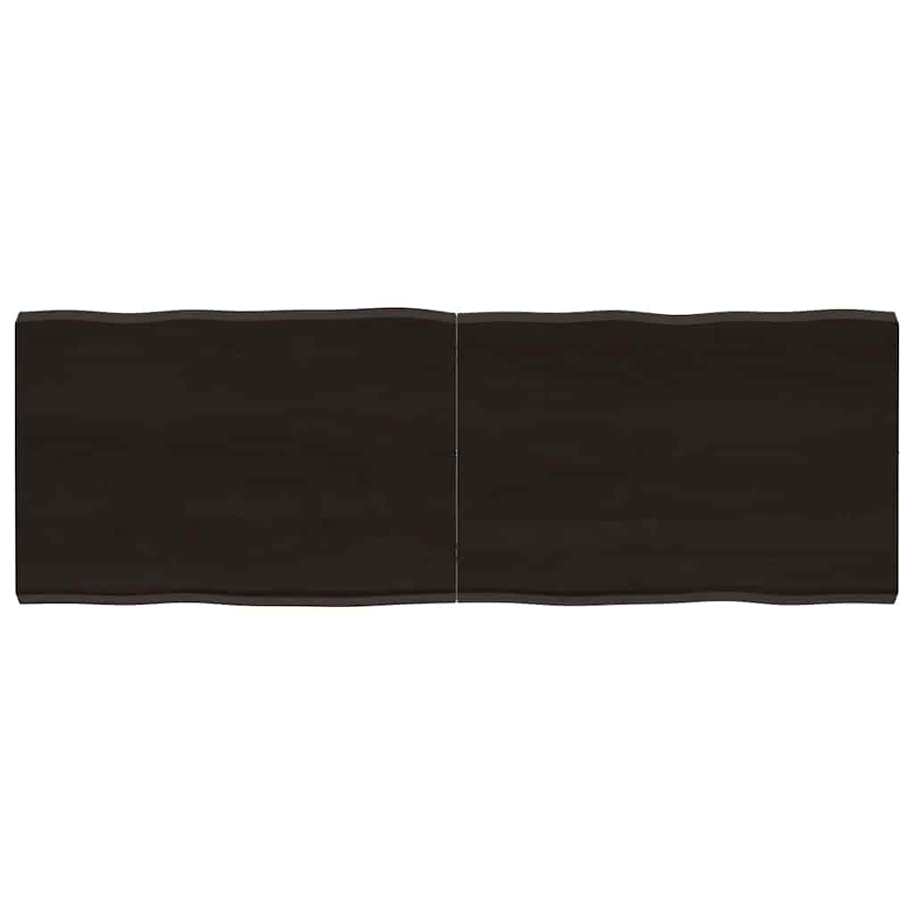 Επιφ Τραπεζιού Αν Καφέ 140x50x(2-4)εκ.Ακατέργ. Μασίφ Ξύλο Δρυός - Pakobazaar