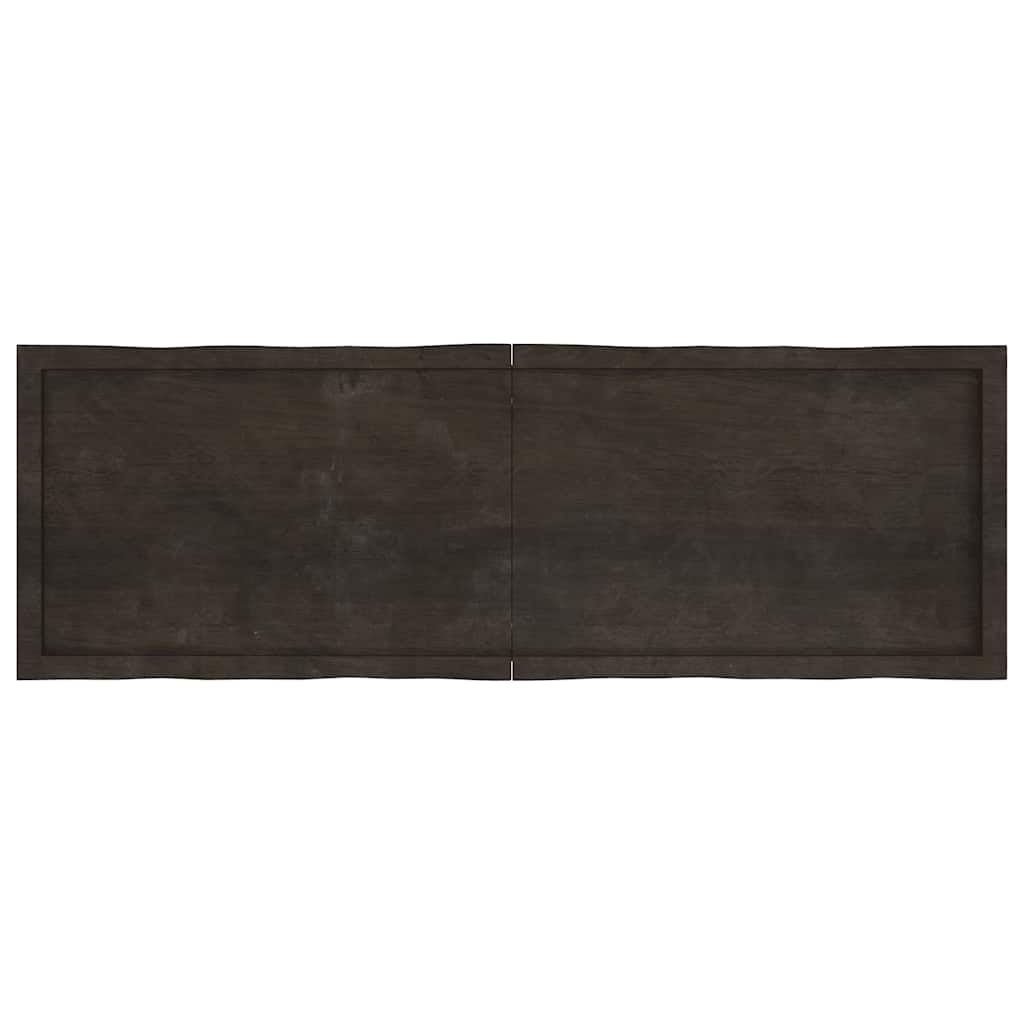 Επιφ Τραπεζιού Αν Καφέ 160x50x(2-6)εκ.Ακατέργ. Μασίφ Ξύλο Δρυός