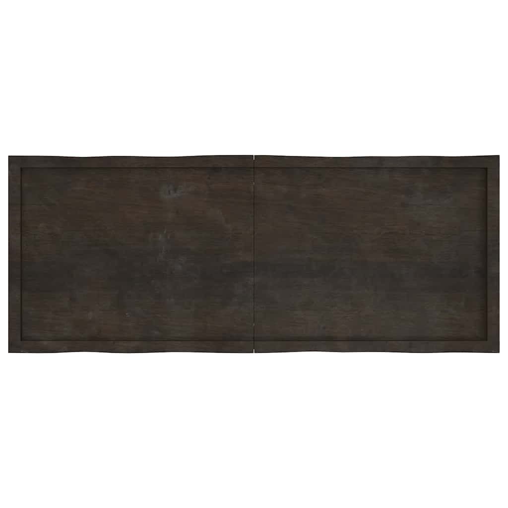 Επιφ Τραπεζιού Αν Καφέ 160x60x(2-4)εκ.Ακατέργ. Μασίφ Ξύλο Δρυός
