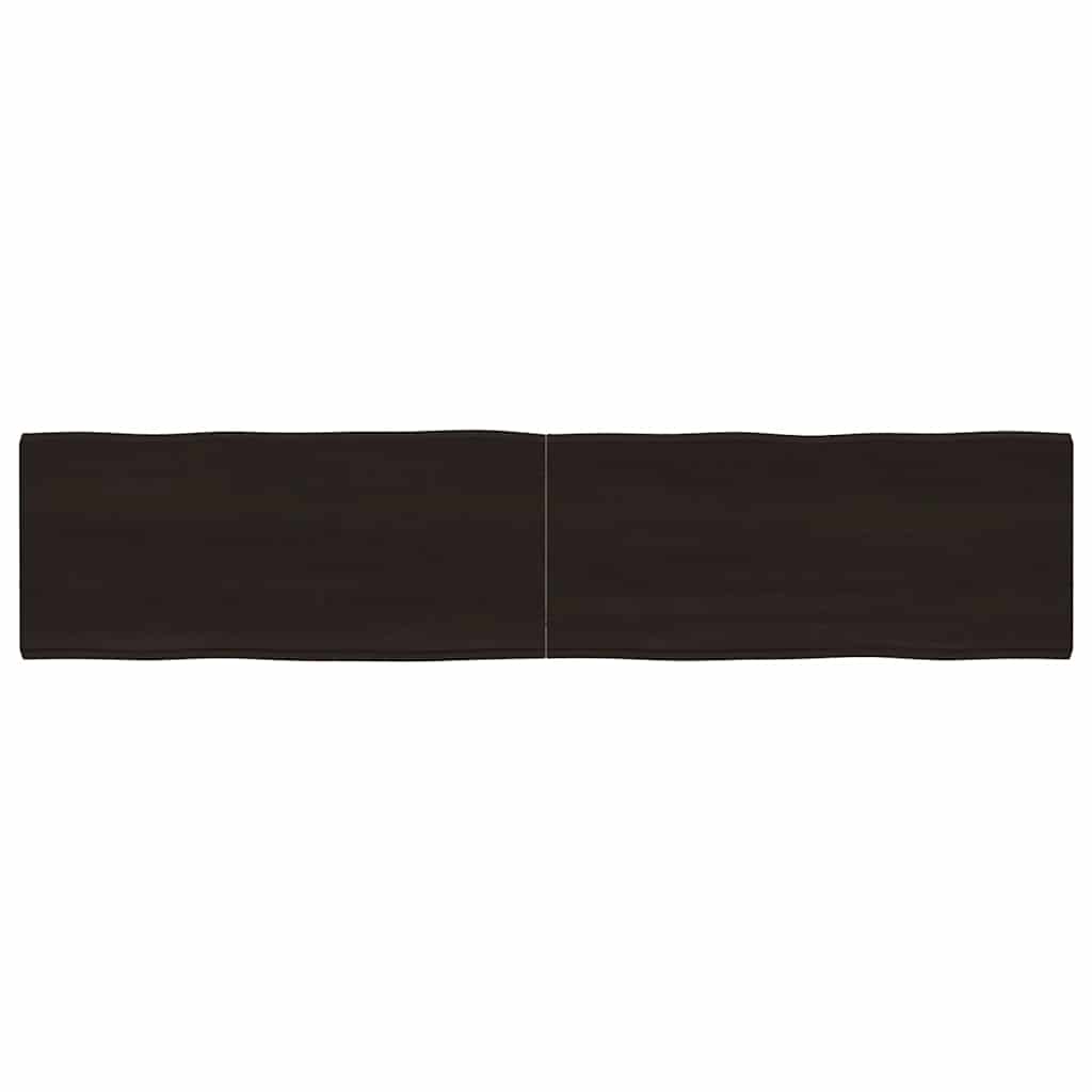 Επιφ Τραπεζιού Αν Καφέ 180x40x(2-4)εκ.Ακατέργ. Μασίφ Ξύλο Δρυός