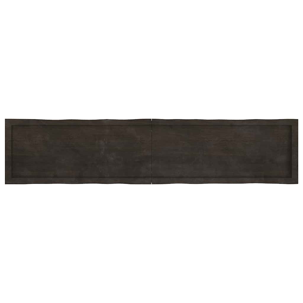 Επιφ Τραπεζιού Αν Καφέ 180x40x(2-4)εκ.Ακατέργ. Μασίφ Ξύλο Δρυός