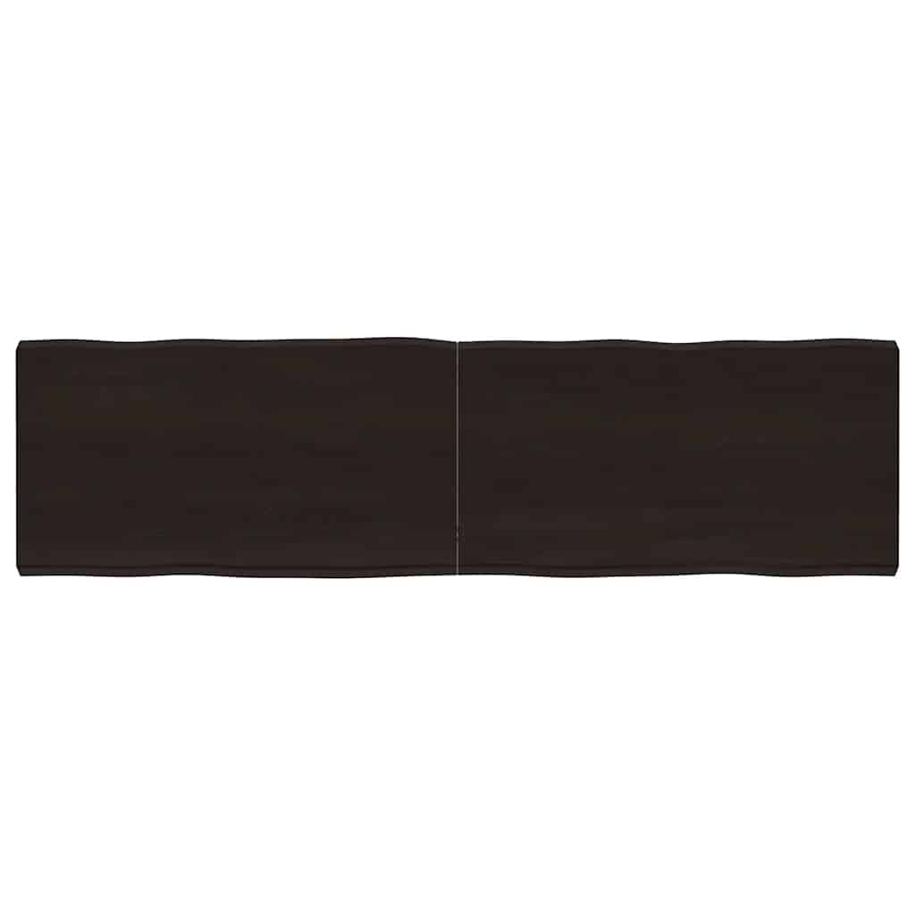 Επιφ Τραπεζιού Αν Καφέ 180x50x(2-6)εκ.Ακατέργ. Μασίφ Ξύλο Δρυός