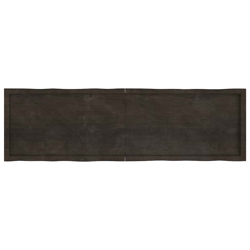 Επιφ Τραπεζιού Αν Καφέ 180x50x(2-6)εκ.Ακατέργ. Μασίφ Ξύλο Δρυός