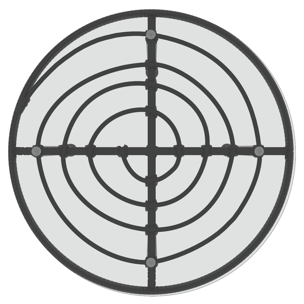 Σετ Επίπλων Bistro Κήπου 3 τεμ. από Μαύρο Συνθετικό Ρατάν