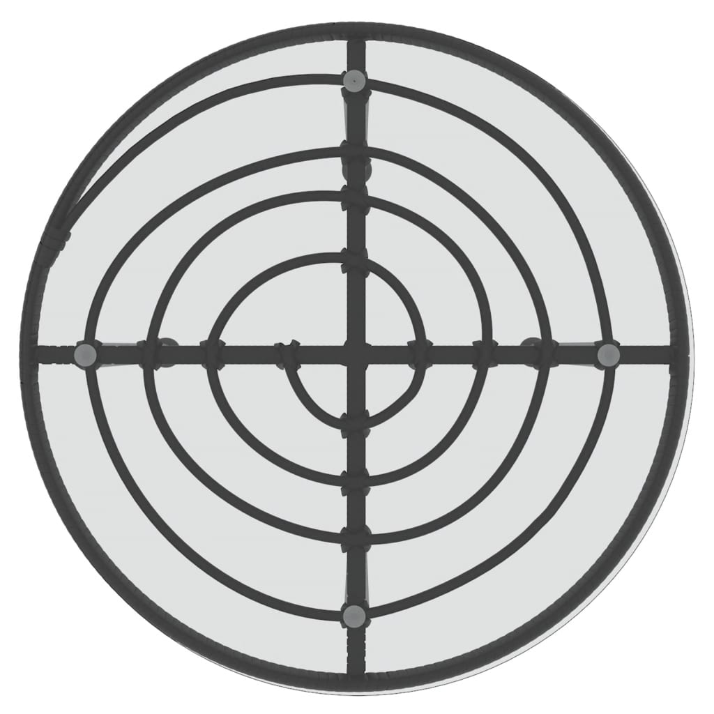 Σετ Τραπεζαρίας Κήπου 5 Τεμαχίων Μαύρο από Συνθετικό Ρατάν