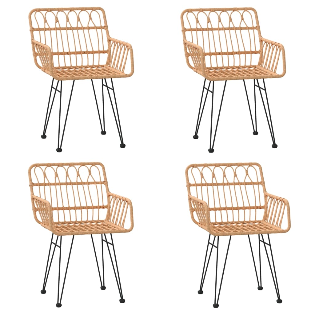 Σετ Τραπεζαρίας Κήπου 5 Τεμαχίων από Συνθετικό Ρατάν