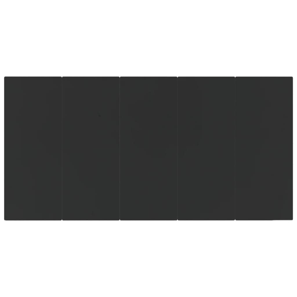 Σετ Τραπεζαρίας Κήπου 7 Τεμαχίων Μαύρο από Συνθετικό Ρατάν