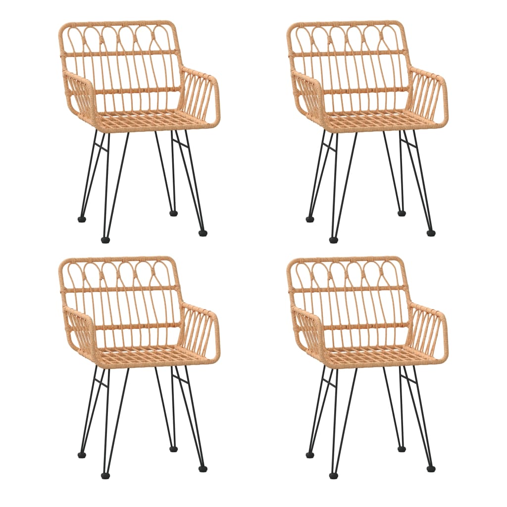 Σετ Τραπεζαρίας Κήπου 5 Τεμαχίων από Συνθετικό Ρατάν