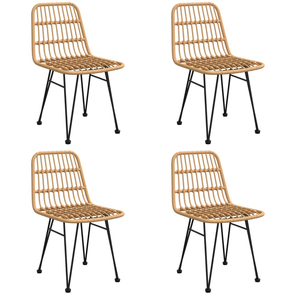 Σετ Τραπεζαρίας Κήπου 5 Τεμαχίων από Συνθετικό Ρατάν