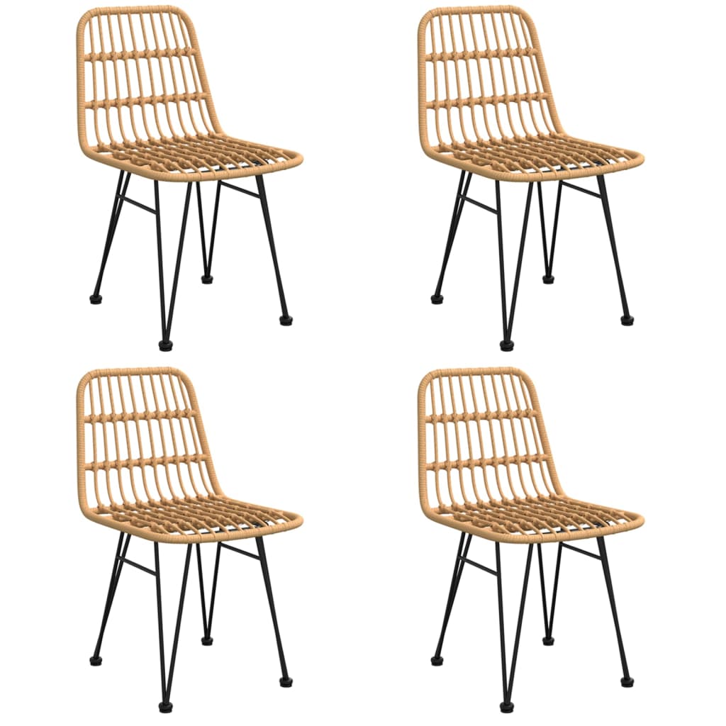 Σετ Τραπεζαρίας Κήπου 5 Τεμαχίων από Συνθετικό Ρατάν