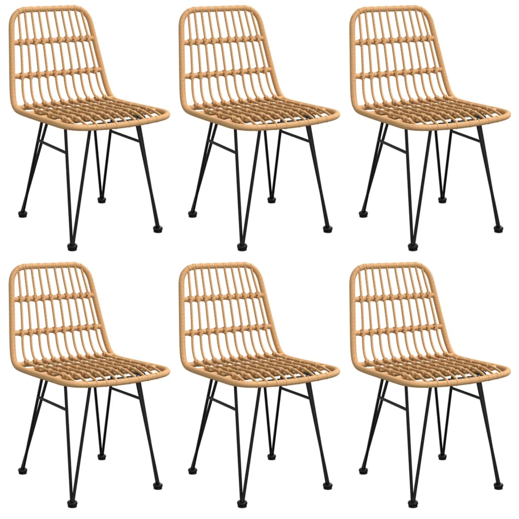 Σετ Τραπεζαρίας Κήπου 7 Τεμαχίων από Συνθετικό Ρατάν