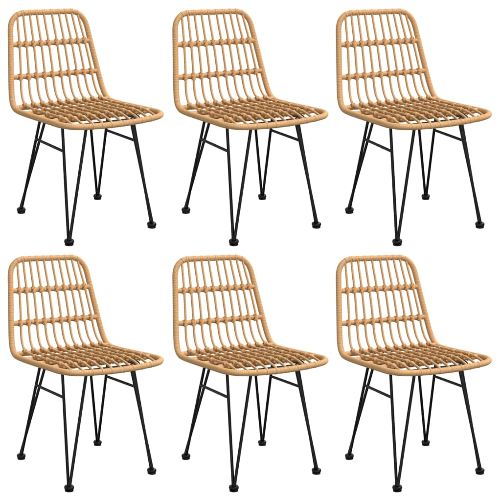 Σετ Τραπεζαρίας Κήπου 7 Τεμαχίων από Συνθετικό Ρατάν