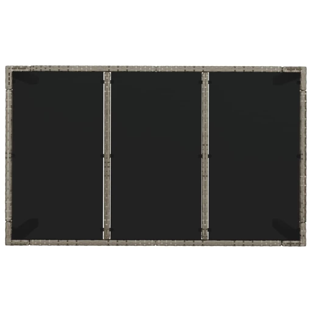 Σετ Τραπεζαρίας Κήπου 7 τεμ. Γκρι Συνθ. Ρατάν με Μαξιλάρια