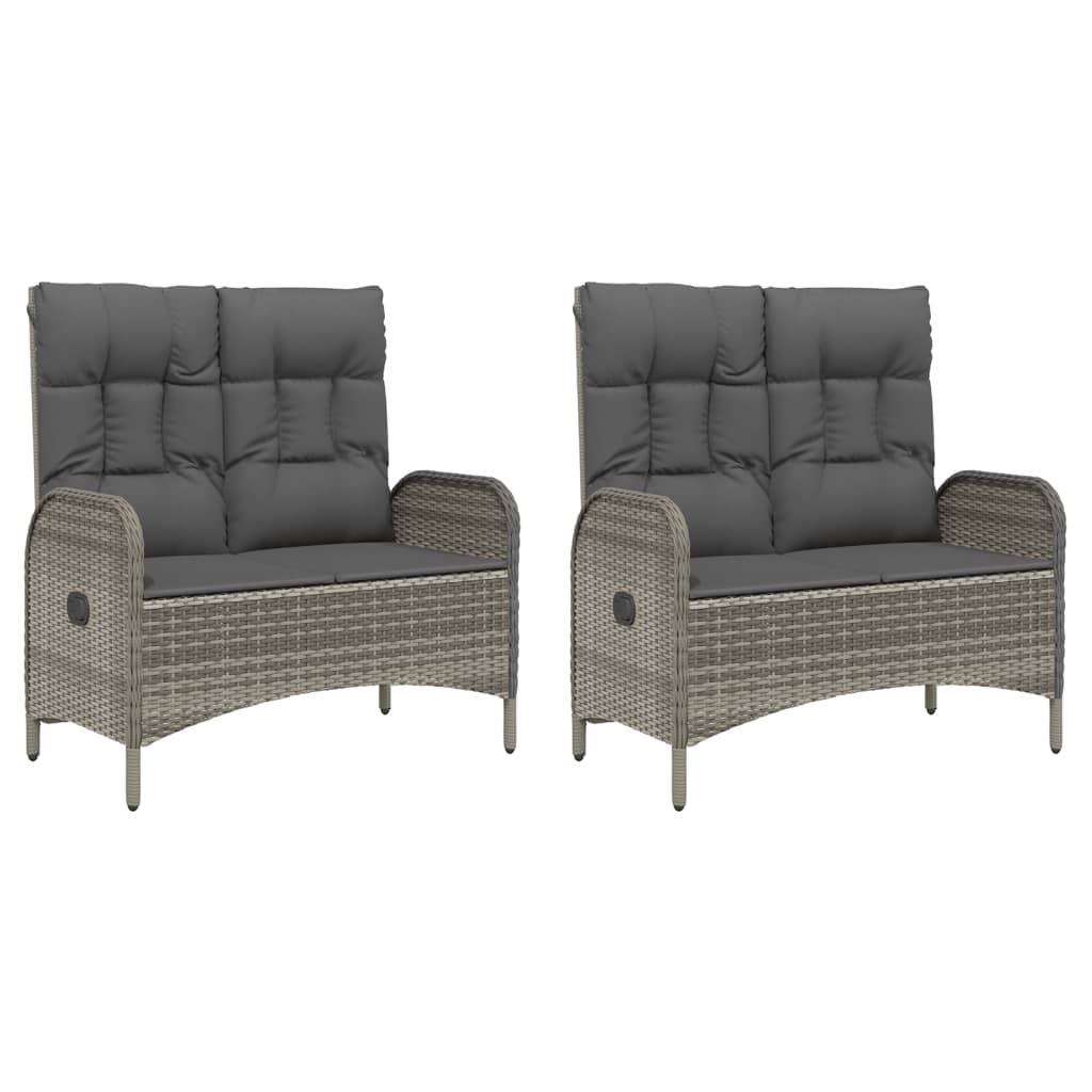 Σετ Τραπεζαρίας Κήπου 5 τεμ. Γκρι Συνθ. Ρατάν με Μαξιλάρια