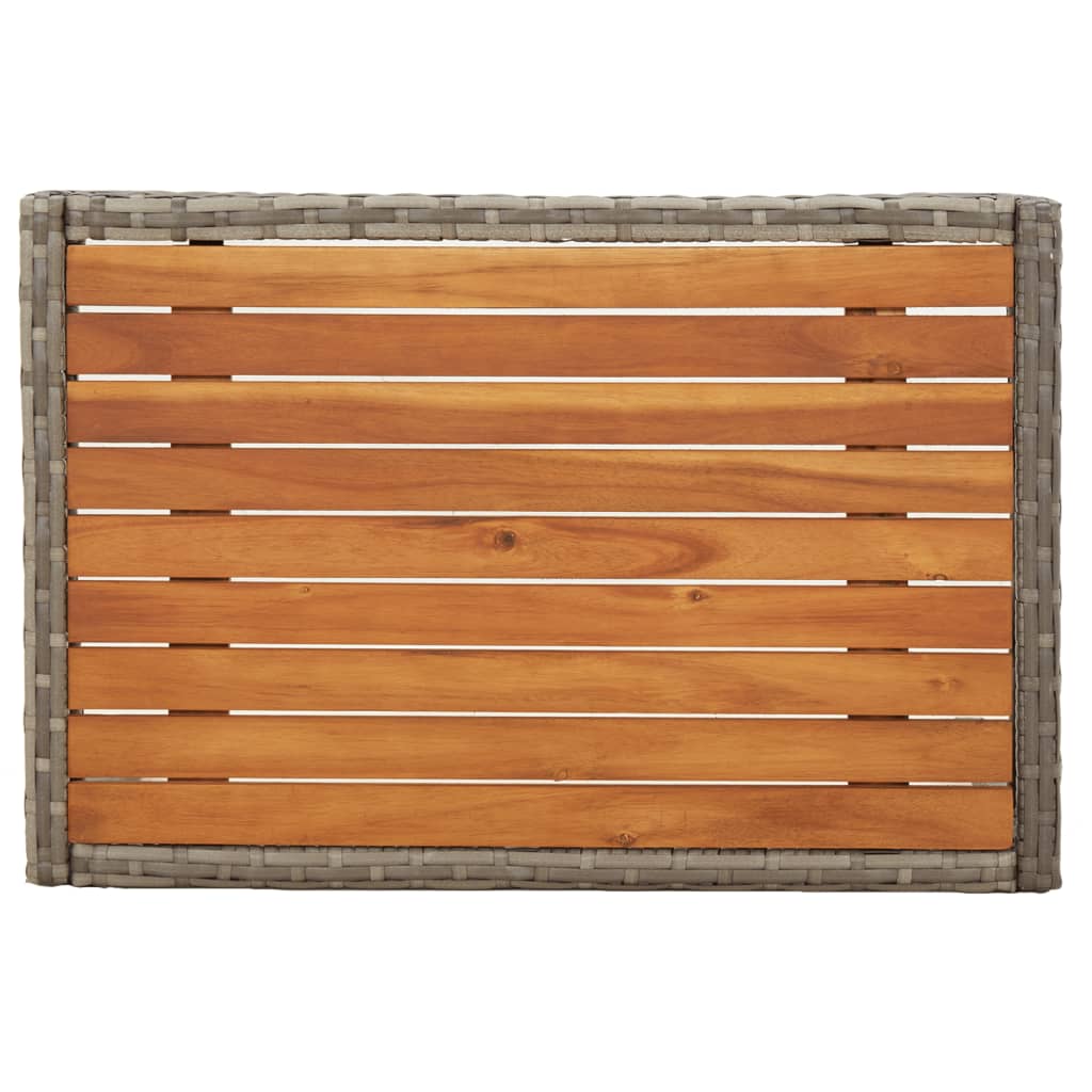 Σετ Τραπεζαρίας Κήπου 5 τεμ. Γκρι Συνθ. Ρατάν με Μαξιλάρια