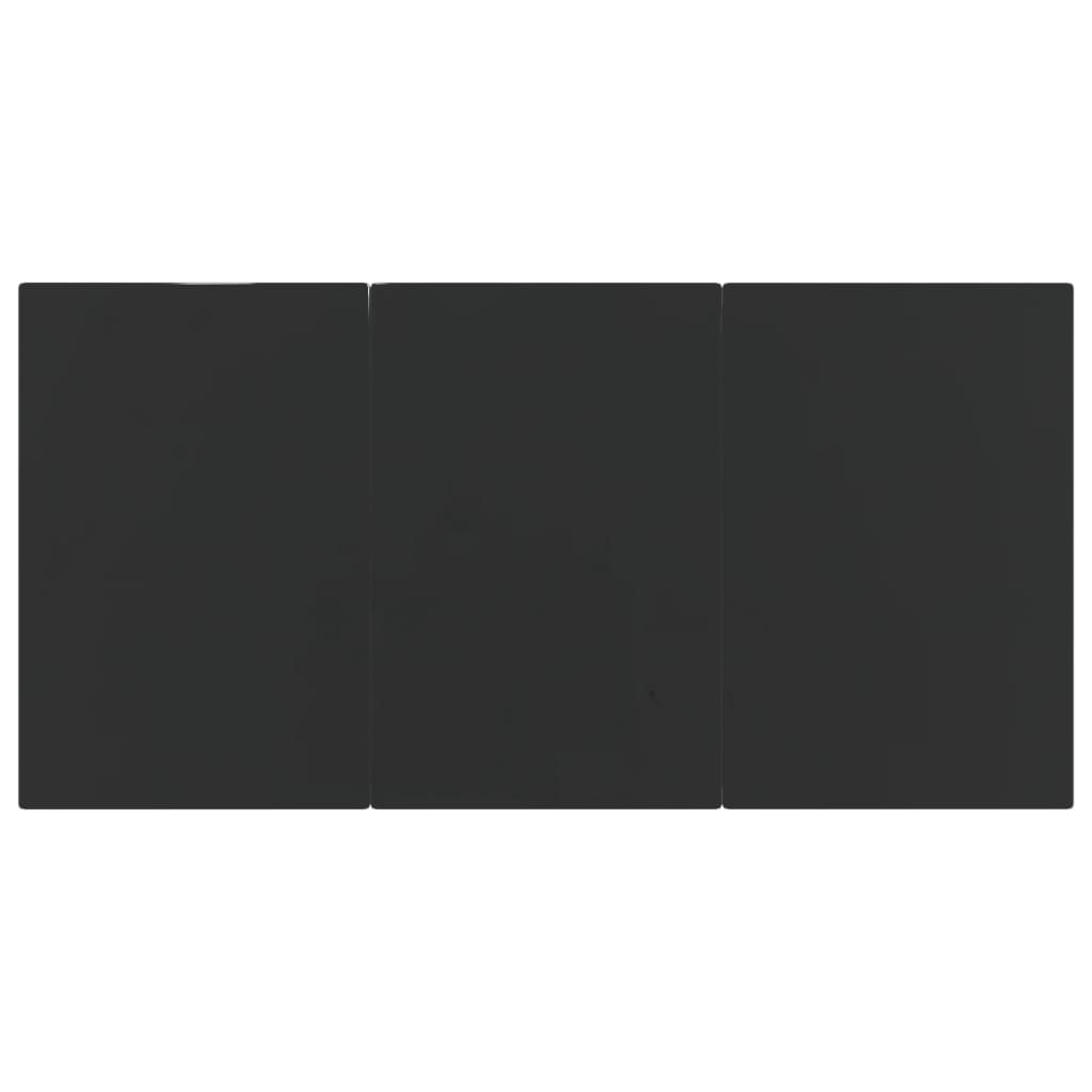 Σετ Τραπεζαρίας Κήπου 7 Τεμ. Μαύρο Συνθετικό Ρατάν με Μαξιλάρια