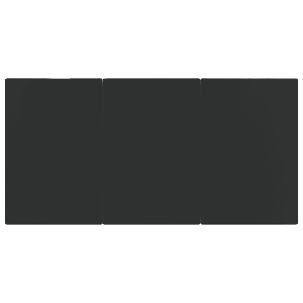 Σετ Τραπεζαρίας Κήπου 7 τεμ Μαύρο&Γκρι Συνθ. Ρατάν με Μαξιλάρια