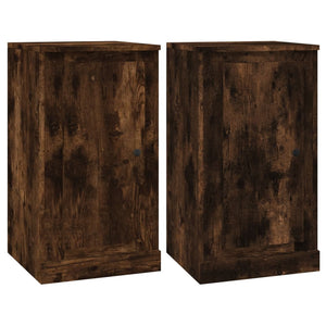 Ντουλάπια 3 τεμ. Καπνιστή δρυς Επεξεργασμένο Ξύλο - Pakobazaar