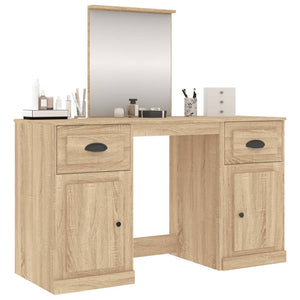 Μπουντουάρ με Καθρέφτη Sonoma Δρυς 130x50x132,5 εκ.