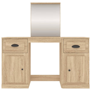 Μπουντουάρ με Καθρέφτη Sonoma Δρυς 130x50x132,5 εκ.