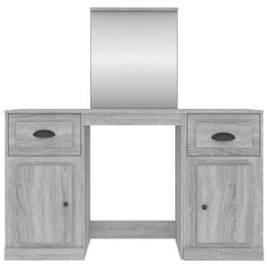 Μπουντουάρ με Καθρέφτη Γκρι Sonoma 130x50x132,5 εκ.