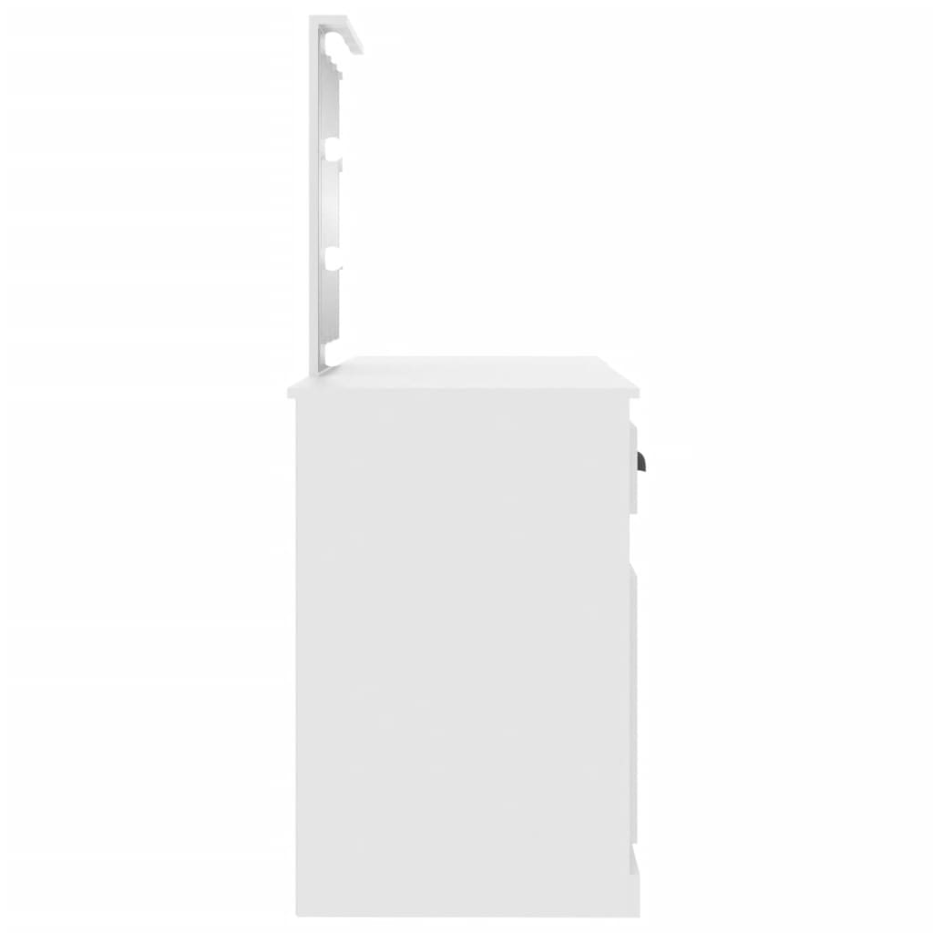 Μπουντουάρ με LED Λευκό 130 x 50 x 132,5 εκ.