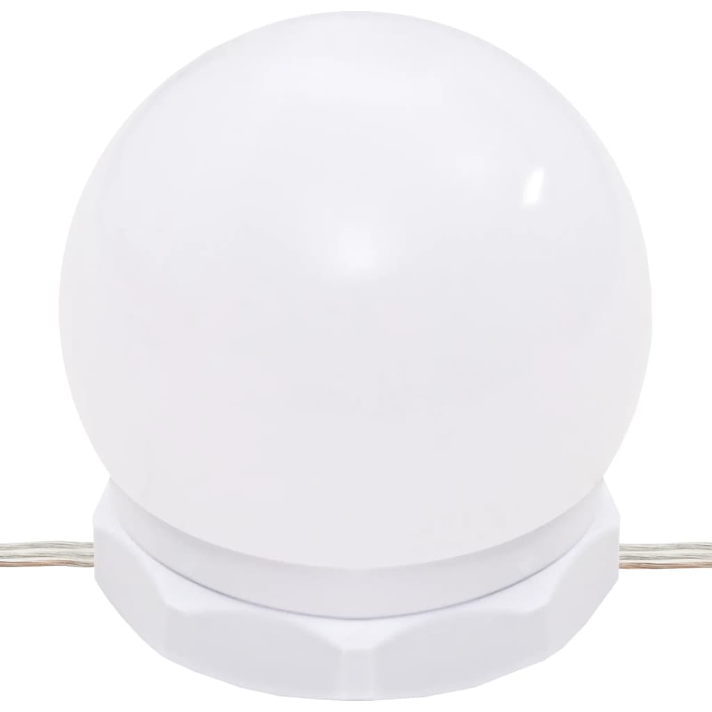 Μπουντουάρ με LED Λευκό 130 x 50 x 132,5 εκ.