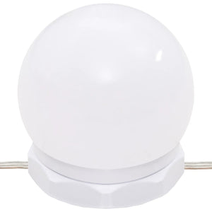 Μπουντουάρ με LED Λευκό 130 x 50 x 132,5 εκ.
