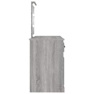 Μπουντουάρ με LED Γκρι Sonoma 130x50x132,5 εκ.