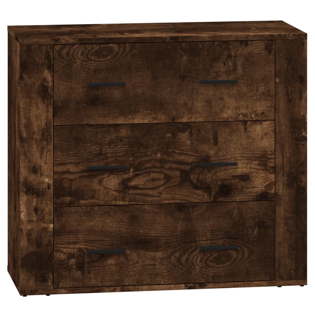 Ντουλάπια 2 τεμ. Καπνιστή δρυς Επεξεργασμένο Ξύλο