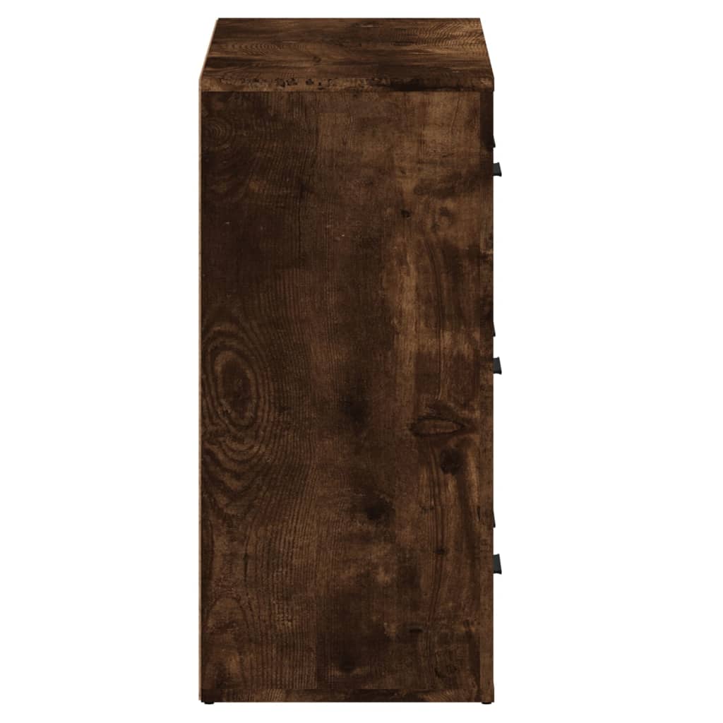 Ντουλάπια 2 τεμ. Καπνιστή δρυς Επεξεργασμένο Ξύλο