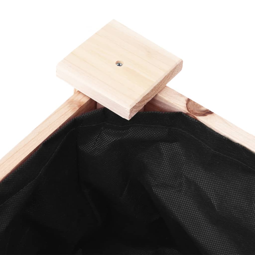 Γλάστρα με Επένδυση 71 x 37 x 76 εκ. από Μασίφ Ξύλο Ελάτης