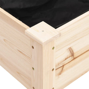 Γλάστρα με Επένδυση 161 x 45 x 76 εκ. από Μασίφ Ξύλο Ελάτης - Pakobazaar