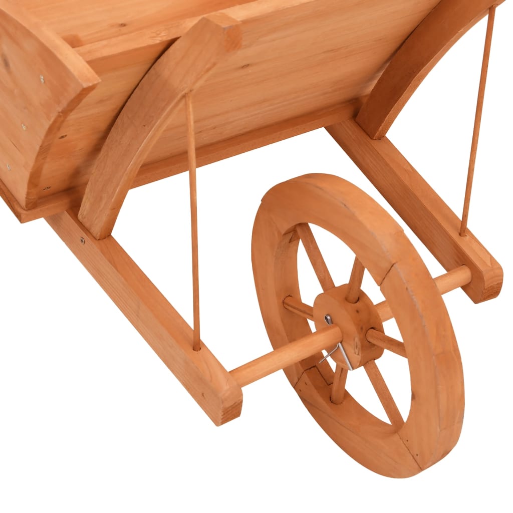 Ζαρντινιέρα Καρότσι 128 x 45,5 x 43 εκ. από Μασίφ ξύλο Ελάτης