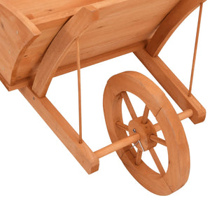 Ζαρντινιέρα Καρότσι 128 x 45,5 x 43 εκ. από Μασίφ ξύλο Ελάτης