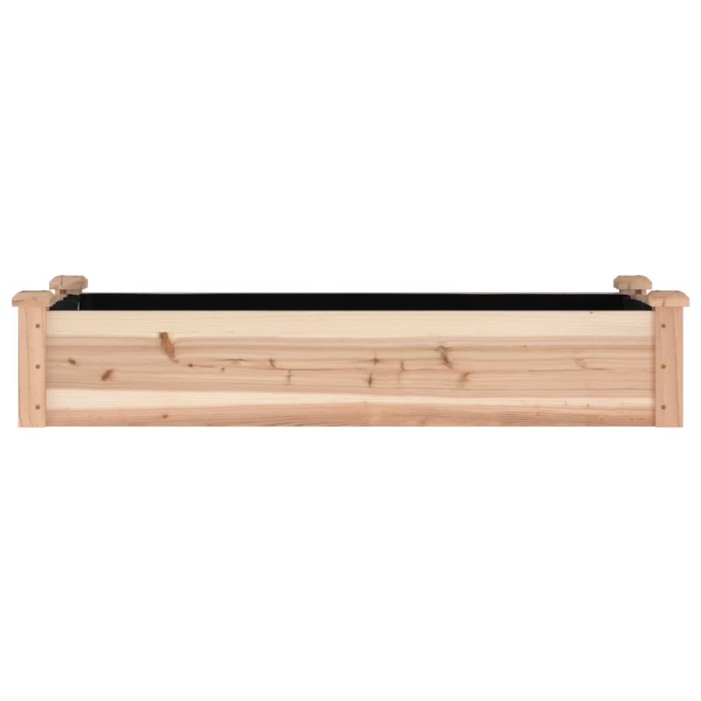 Ζαρντινιέρα Υπερυψ. με Επένδυση 120x45x25 εκ. Μασίφ Ξύλο Ελάτης