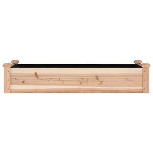 Ζαρντινιέρα Υπερυψ. με Επένδυση 120x45x25 εκ. Μασίφ Ξύλο Ελάτης