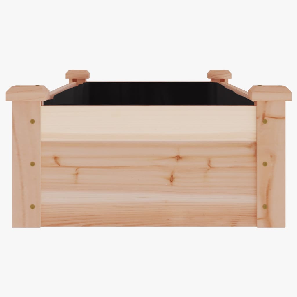 Ζαρντινιέρα Υπερυψ. με Επένδυση 120x45x25 εκ. Μασίφ Ξύλο Ελάτης