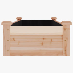 Ζαρντινιέρα Υπερυψ. με Επένδυση 120x45x25 εκ. Μασίφ Ξύλο Ελάτης