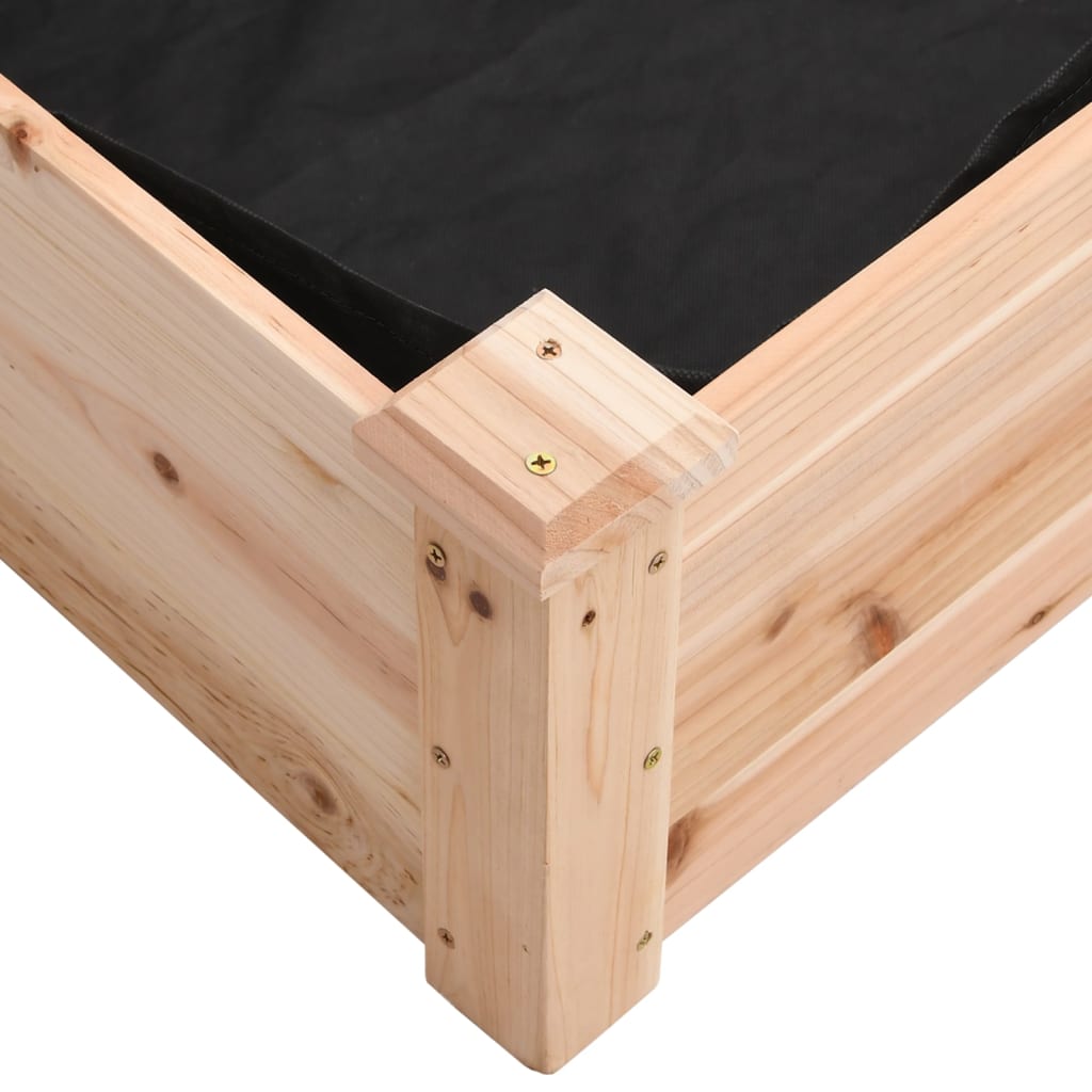 Ζαρντινιέρα Υπερυψ. με Επένδυση 120x45x25 εκ. Μασίφ Ξύλο Ελάτης