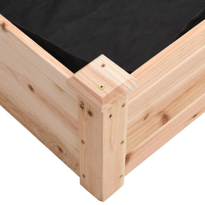 Ζαρντινιέρα Υπερυψ. με Επένδυση 120x45x25 εκ. Μασίφ Ξύλο Ελάτης