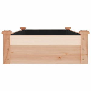 Ζαρντινιέρα Υπερυψ. με Επένδυση 120x60x25 εκ. Μασίφ Ξύλο Ελάτης