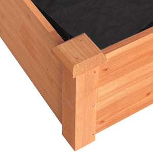 Ζαρντινιέρα Υπερυψ. με Επένδυση Καφέ 120x60x25 εκ. Μασίφ Ελάτη - Pakobazaar
